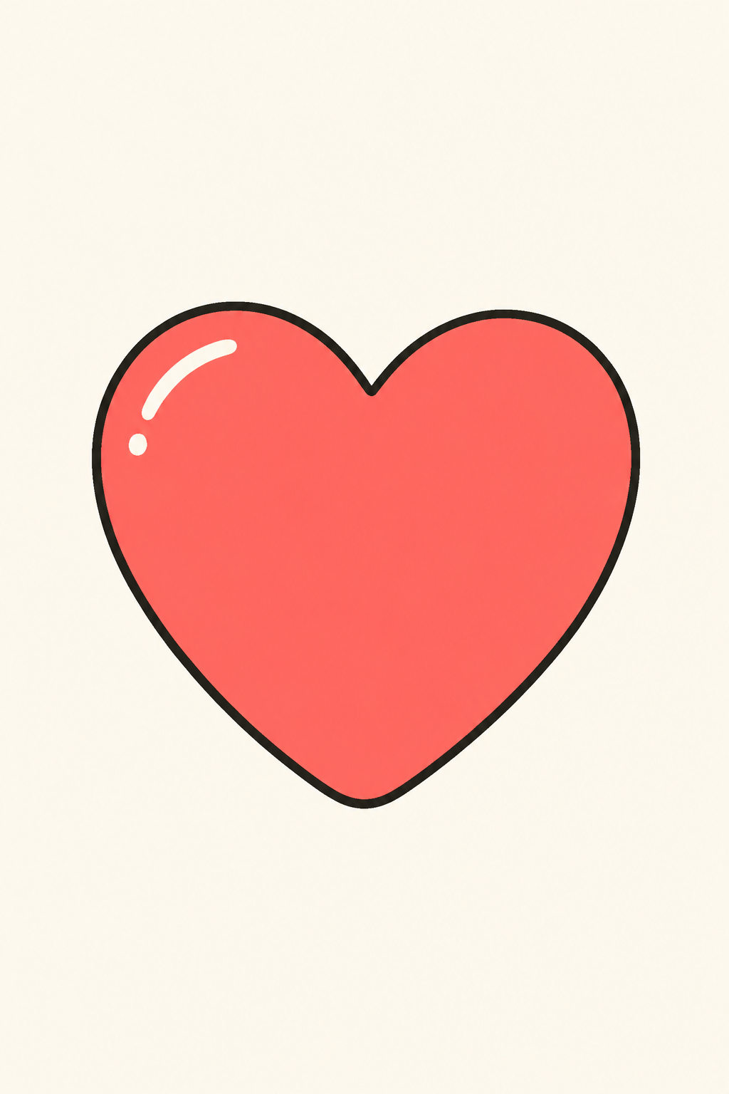A full heart, Love card cover