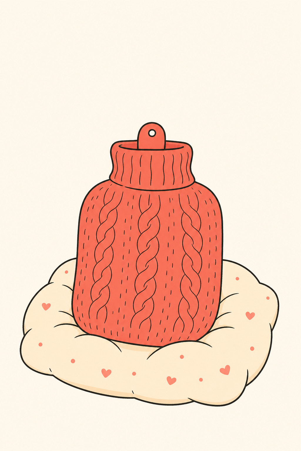 Hot water bottle hug cover