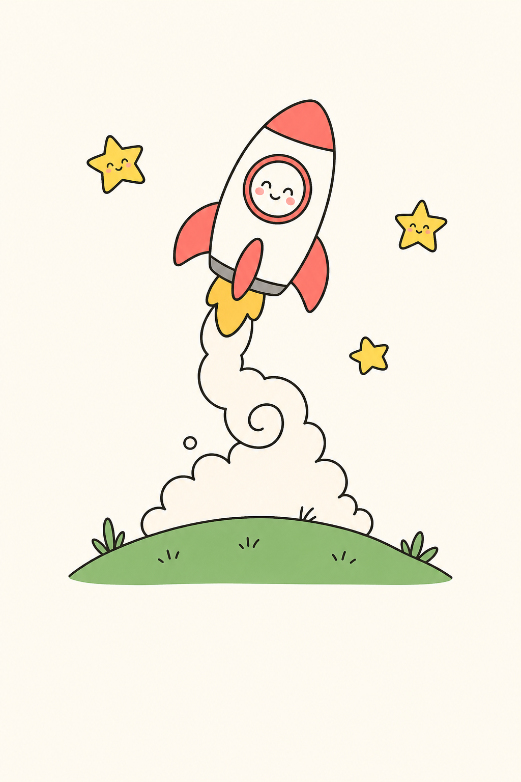 Kid's birthday rocket cover