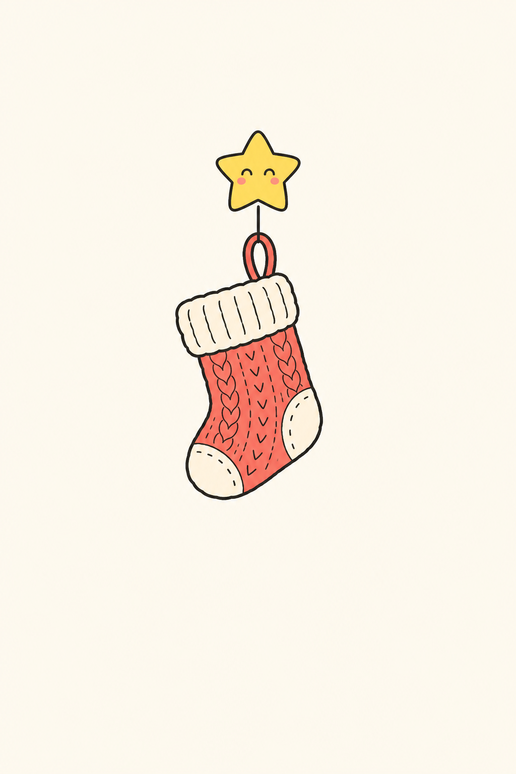 The littlest stocking cover