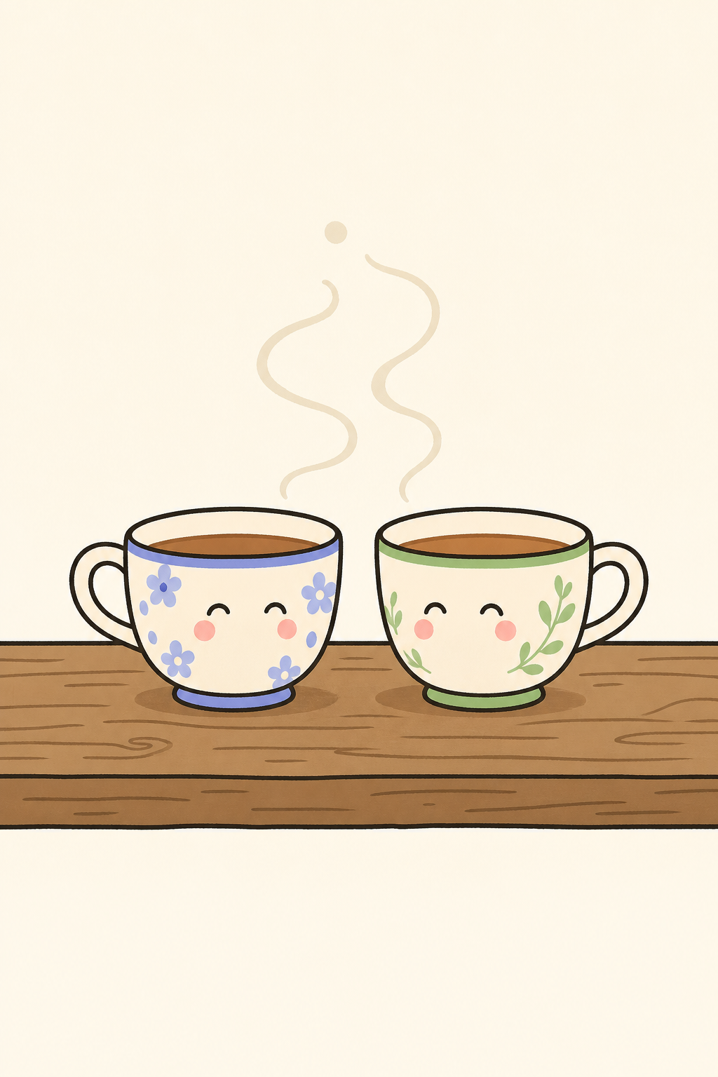 Two teacups cover