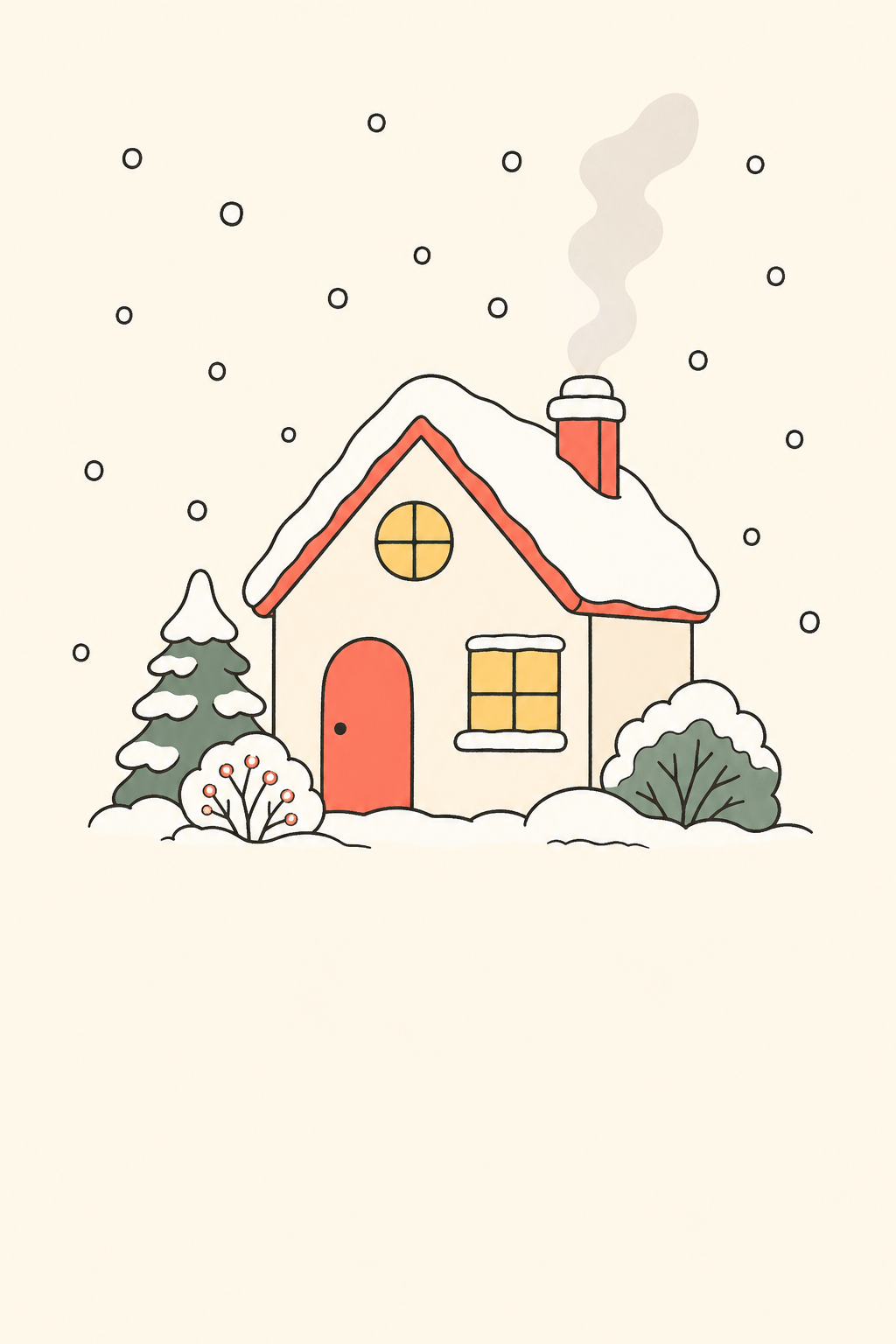 Warm window in the snow cover